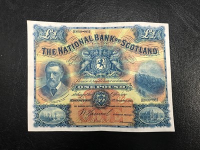Lot 39 - THE NATIONAL BANK OF SCOTLAND ONE POUND NOTE
