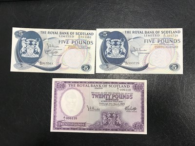 Lot 42 - A COLLECTION OF SCOTTISH BANKNOTES