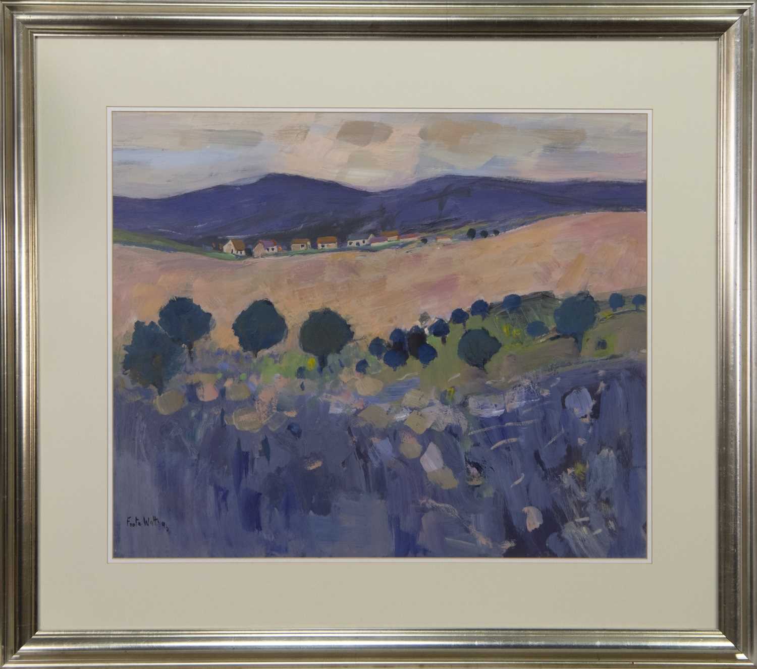 Lot 133 - PINK LIGHT, AN OIL BY ENID FOOTE WATTS