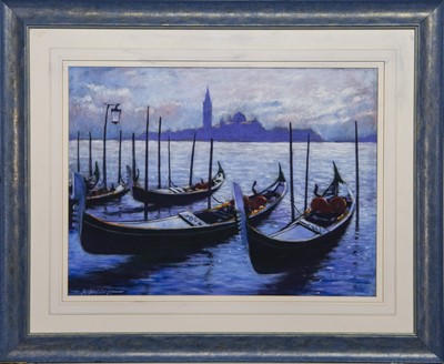 Lot 178 - CALM WATERS, VENICE, A PASTEL BY ANTHONY ORME