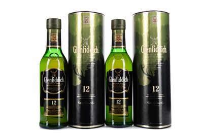 Lot 118 - 2 BOTTLES OF GLENFIDDICH 12 YEAR OLD 35CL