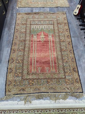 Lot 32 - A LOT OF TWO TABRIZ 'ARCH AND LANTERN' RUGS
