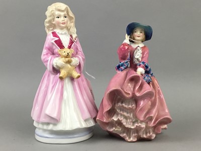 Lot 72 - A ROYAL DOULTON FIGURE OF 'THE PARSON'S DAUGHTER' ALONG WITH FIVE OTHER FIGURES