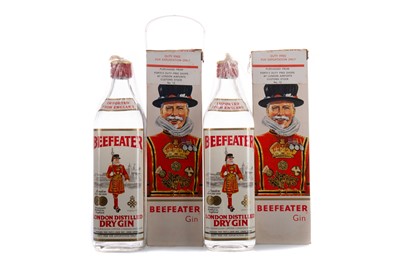 Lot 142 - BEEFEATER LONDON DRY GIN 1960S / 70S (2 BOTTLES)