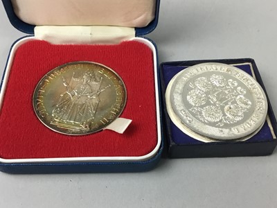 Lot 16 - A SILVER DUX MEDAL AND TWO OTHERS