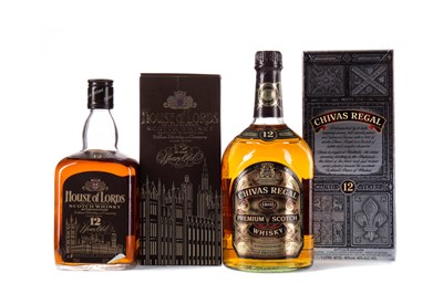 Lot 159 - CHIVAS REGAL 12 YEAR OLD 1L AND HOUSE OF LORDS 12 YEAR OLD 75CL
