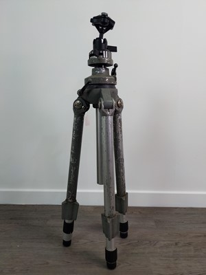 Lot 93 - A MANFROTTO TRIPOD AND THREE OTHERS