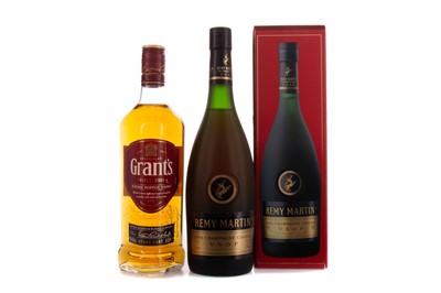Lot 183 - REMY MARTIN VSOP COGNAC AND GRANT'S TRIPLE WOOD BLENDED WHISKY