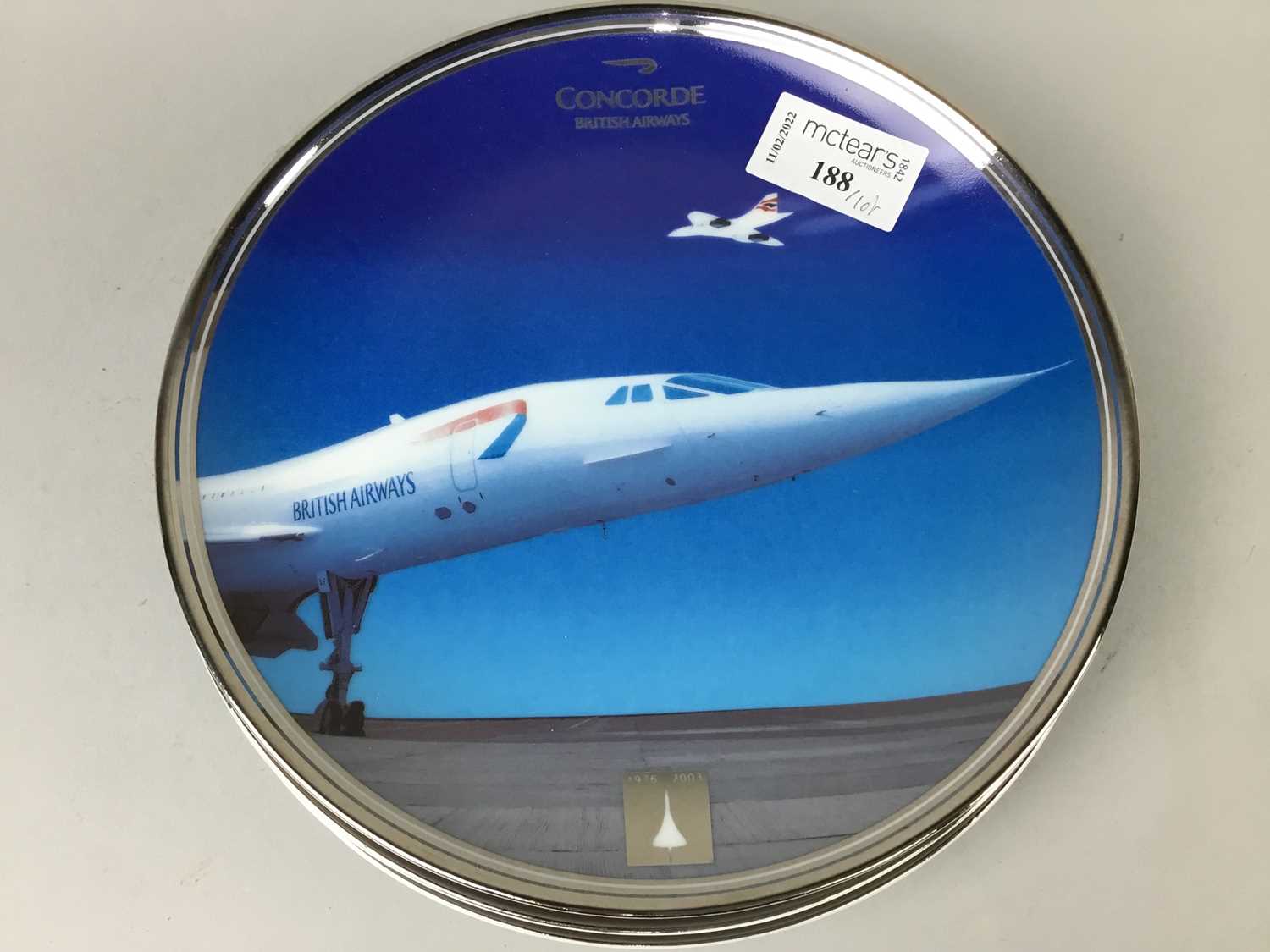 Lot 188 - A COLLECTION OF DAMBUSTERS CABINET PLATES ALONG WITH CONCORDE PLATES