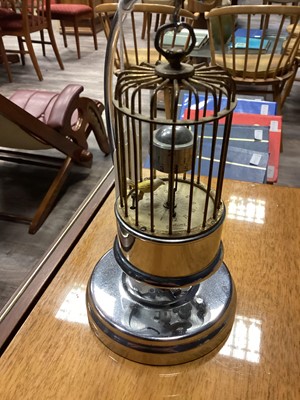 Lot 347 - A BIRD CAGE AUTOMATON CLOCK BY KAISER