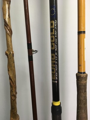 Lot 283 - A LOT OF VARIOUS FISHING RODS