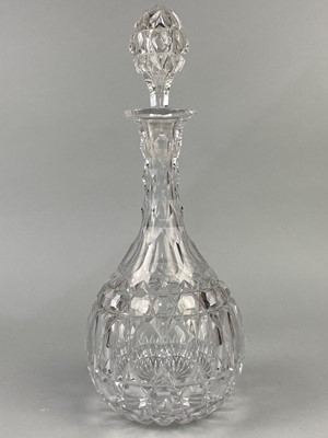 Lot 288 - AN EDINBURGH CRYSTAL DECANTER AND OTHER CRYSTAL AND GLASS WARE