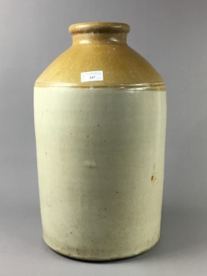 Lot 247 - A COLLECTION OF LARGE STONEWARE VASES AND JARS
