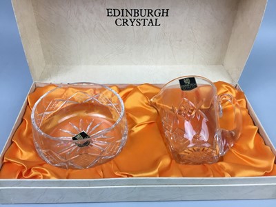 Lot 249 - A LOT OF BOXED EDINBURGH CRYSTAL AND OTHER GLASSES