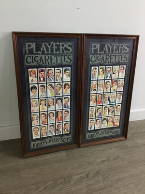 Lot 325 - SIX FRAMED CIGARETTE CARD DISPLAYS