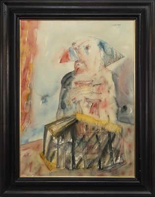 Lot 234 - AN UNTITLED WATERCOLOUR BY JOHN BELLANY