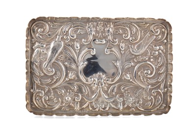 Lot 119 - A VICTORIAN SILVER DRESSING TABLE TRAY