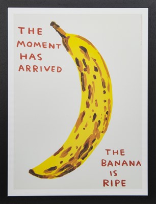 Lot 214 - THE MOMENT HAS ARRIVED, A LITHOGRAPH BY DAVID SHRIGLEY