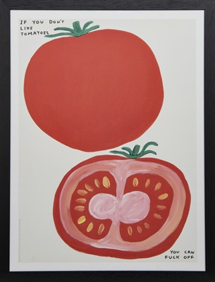 Lot 213 - IF YOU DON'T LIKE TOMATOES, A LITHOGRAPH BY DAVID SHRIGLEY