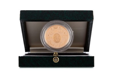 Lot 52 - AN ELIZABETH II GOLD PROOF DOUBLE SOVEREIGN DATED 1994