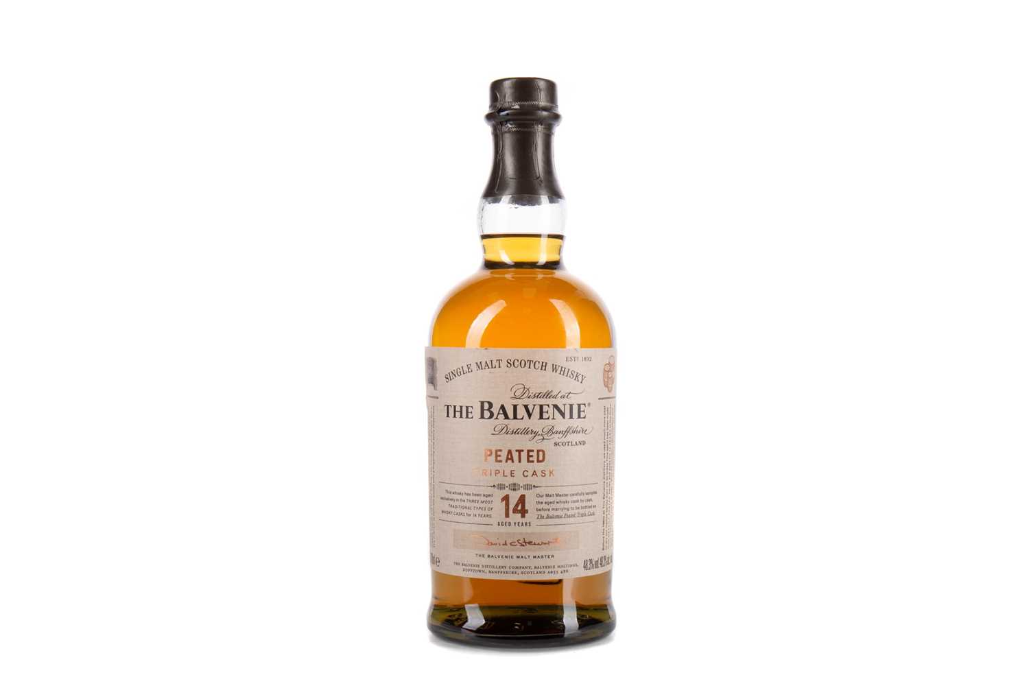 Lot 222 - BALVENIE 14 YEAR OLD PEATED TRIPLE CASK