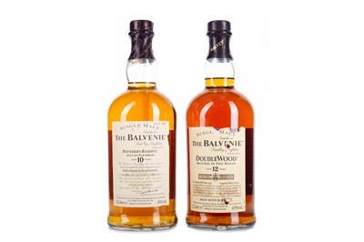 Lot 224 - BALVENIE 12 YEAR OLD DOUBLEWOOD 1L AND BALVENIE 10 YEAR OLD FOUNDERS RESERVE 1L