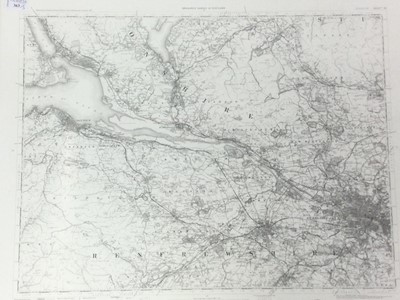 Lot 363 - A MAP OF RENFREWSHIRE AND TWO FRAMED PRINTS