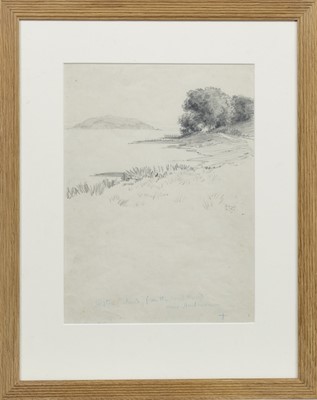 Lot 460 - CRUGGLETON CHURCH, A PENCIL BY HUGH THOMSON