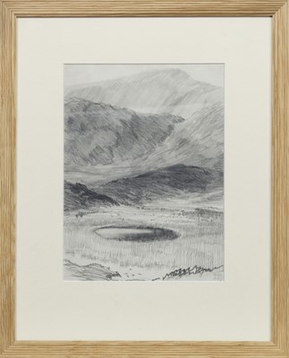 Lot 457 - THE MURDER HOLE, LOCH NELDRICKEN, A PENCIL BY HUGH THOMSON