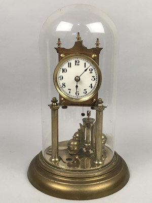 Lot 378 - A BRASS ANNIVERSARY CLOCK