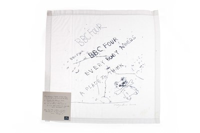 Lot 267 - 2002 BBC FOUR 'EVERYBODY NEEDS A PLACE TO THINK', A HANDKERCHIEF BY TRACEY EMIN