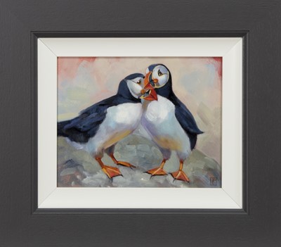 Lot 273 - MEANT TO BE TOGETHER, AN OIL BY ZHANNA PECHUGINA