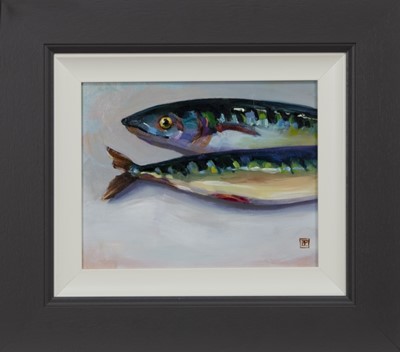 Lot 277 - FISH OF THE DAY, AN OIL BY ZHANNA PECHUGINA
