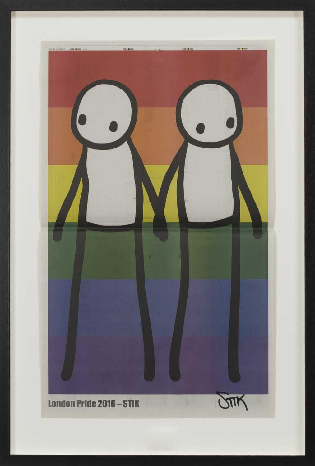 Lot 278 - LONDON PRIDE 2016, A PRINT BY STIK
