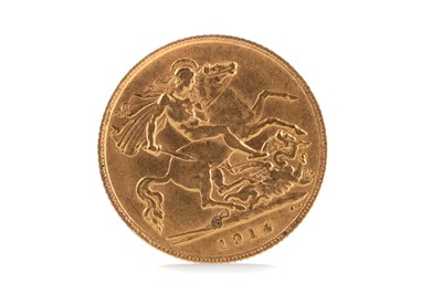 Lot 4 - A GEORGE V GOLD HALF SOVEREIGN DATED 1914