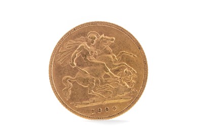 Lot 6 - A VICTORIA GOLD HALF SOVEREIGN DATED 1900