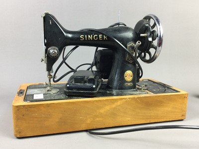 Lot 445 - A LOT OF FOUR SINGER SEWING MACHINES