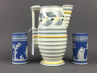 Lot 125 - A LOT OF THREE FRANKLIN MINT VASES ALONG WITH OTHER DECORATIVE CERAMICS