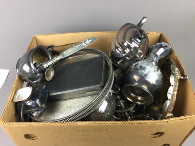 Lot 63 - A GROUP OF SILVER PLATED ITEMS