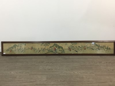 Lot 1120 - A LARGE CHINESE FRIEZE PAINTING