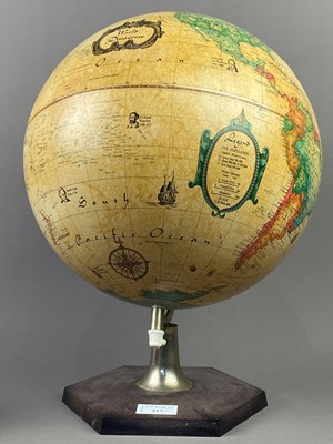 Lot 217 - A MODERN TABLE GLOBE AND A METRANOME