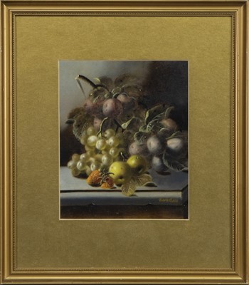 Lot 282 - STILL LIFE, AN OIL BY OLIVER CLARE