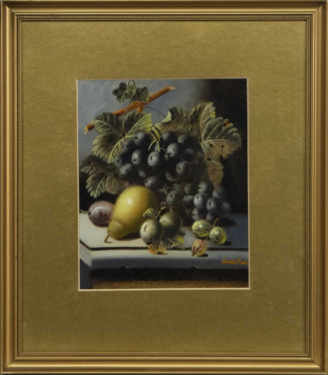 Lot 281 - STILL LIFE, AN OIL BY OLIVER CLARE