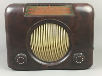 Lot 68 - A BUSH BROWN BAKELITE MAINS RADIO