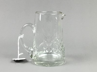 Lot 96 - A SET OF SIX EDINBURGH CRYSTAL LIQUEUR GLASSES AND OTHER GLASSES