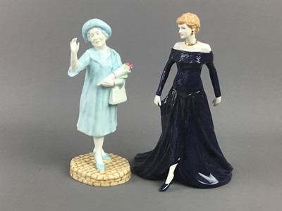 Lot 22 - A LOT OF THREE ROYAL DOULTON FIGURES OF THE ROYAL FAMILY
