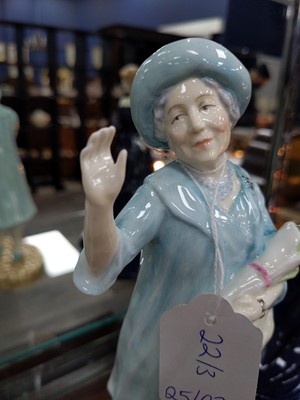 Lot 22 - A LOT OF THREE ROYAL DOULTON FIGURES OF THE ROYAL FAMILY