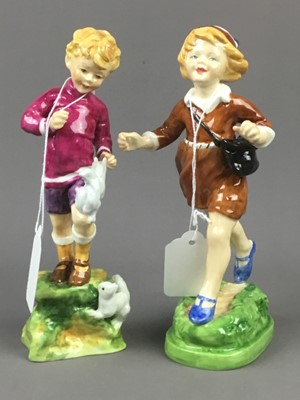 Lot 116 - A LOT OF TWO ROYAL WORCESTER FIGURES