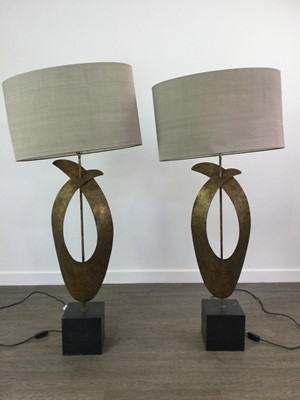 Lot 394 - A PAIR OF TABLE LAMPS BY PORTA ROMANA