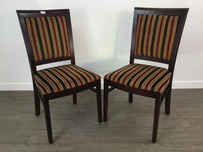 Lot 264 - A SET OF FIVE DINING CHAIRS AND TWO OTHERS